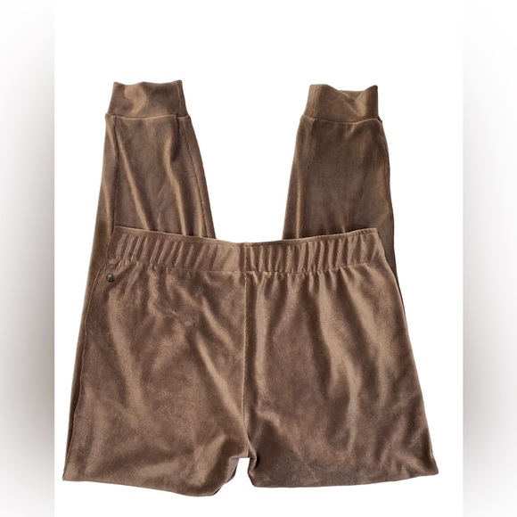 ✨Zella✨Velvet Dusty Rose Ribbed Joggers Size M - Picture 3 of 7